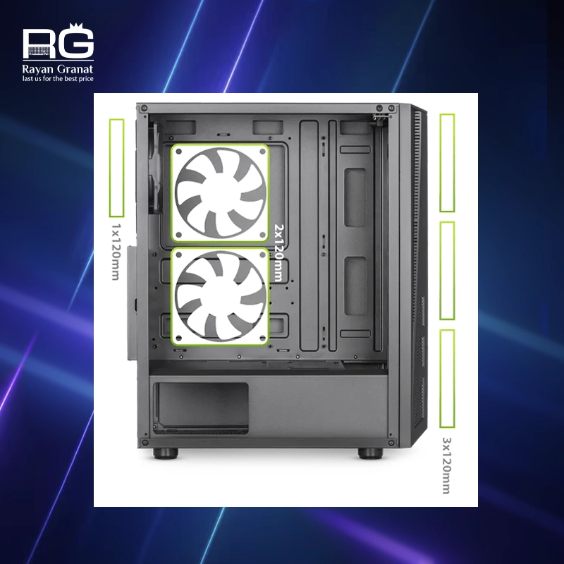 کیس کامپیوتر گرین مدل ARAD eco