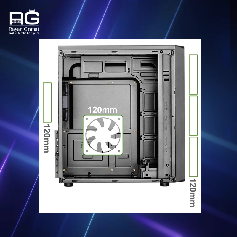 کیس پی سی AVA Plus گرین